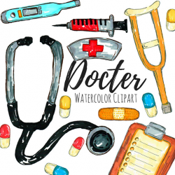 Doctor Clip Art - Medical Clip Art - Career Clip Art - Handrawn ...