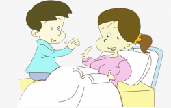Take Care Of My Mother, Cartoon, Hand Painted, Sick Mom PNG Image ...