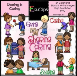 Sharing Is Caring Clip Art Bundle {Educlips Clipart}