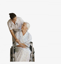 Caring For The Elderly, Doctor Elderly, Wheelchair, Doctor PNG Image ...