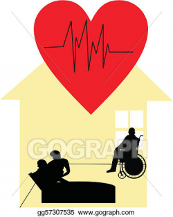 Vector Art - Palliative care at home. EPS clipart gg57307535 - GoGraph