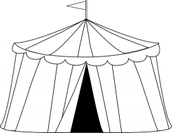 carnival clip art | ... Circus Tent Clip Art Image - black and white ...