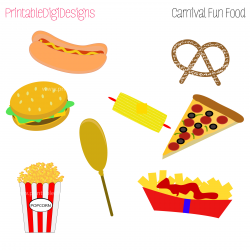 Carnival Fair Foods Clipart