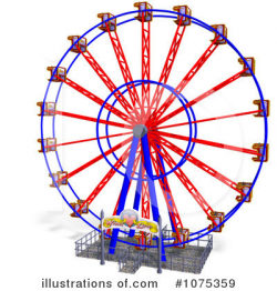 Ferris Wheel Clipart #1075359 - Illustration by Ralf61