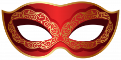 Red and Gold Carnival Mask PNG Clip Art Image | Gallery ...