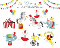 Carousel Carnival Clip Art Personal and Commercial use