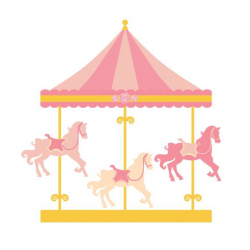 Carousel clipart - merry go round clip art, carnival clip art, fair ...