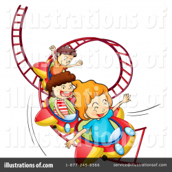 Roller Coaster Clipart #1170184 - Illustration by Graphics RF