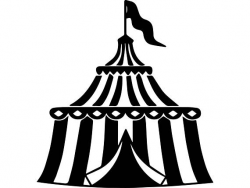 Circus Vintage Carnival Retro Tent Party Festival Flag Arena