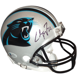 Christian McCaffrey Autographed Carolina Panthers Mini Helmet