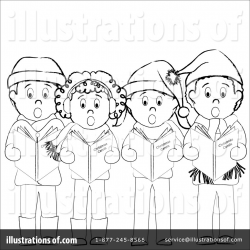 Christmas Caroling Clipart #83328 - Illustration by Pams Clipart