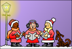 Christmas Carolers Clip Art at Clker.com - vector clip art online ...