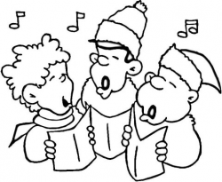 Little Carolers coloring page | Free Printable Coloring Pages