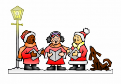Singing Christmas Carols Clipart - Christmas Caroling ...