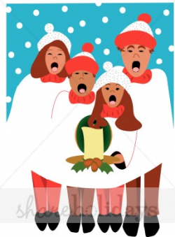Christmas Carolers Cartoon | Christmas People Clipart