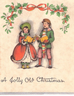 115 best Victorian/Colonial Carolers. Vintage Christmas cards images ...