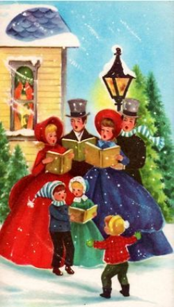 Image result for victorian christmas carolers clipart | Oil Painting ...