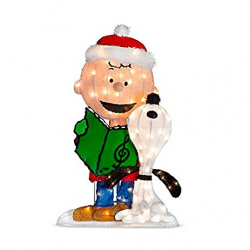 Amazon.com: Charlie Brown and Snoopy Caroling Lighted Outdoor ...