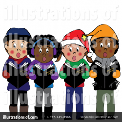 Christmas Caroling Clipart #83331 - Illustration by Pams Clipart