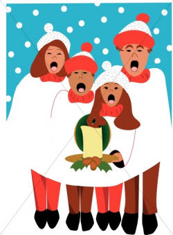 Christmas Carolers | Religious Christmas Clipart