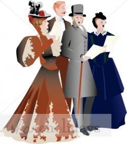 Victorian Christmas Carolers | Christmas People Clipart