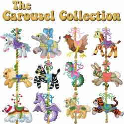 Carousel Collection - Machine Embroidery Designs Carousel Animal ...