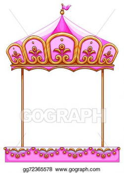 Vector Art - A carousel ride without a horse. Clipart ...