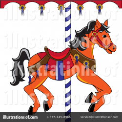 Carousel Horse Clipart #76484 - Illustration by Pams Clipart