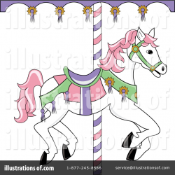 Carousel Horse Clipart #76482 - Illustration by Pams Clipart