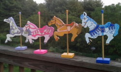 Mary Poppins Carousel Horse Decor Hand Cut Sanded and