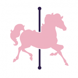 pink carousel horse logofinalnotext 720720 themes carousel pinterest ...