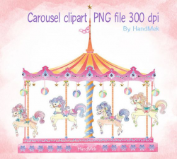 Carousel set clipart | HandMek on Etsy | Pinterest | Carousel ...