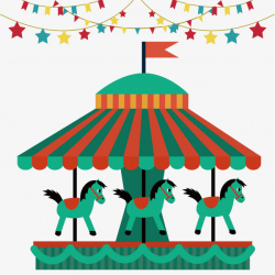 Carousel Playground, Playground, Carousel, Cartoon PNG and Vector ...