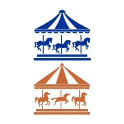 Horse Carousel Ride Cuttable Design