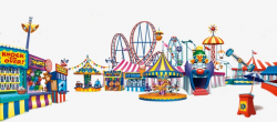 Exclusive Design Amusement Park Clipart Carousel Mobile Games PNG ...