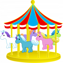 carousel ponies | Cute Carnival Carousel With Ponies - Free Clip Art ...
