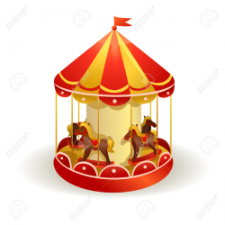 Carousel clipart fair game - Pencil and in color carousel clipart ...