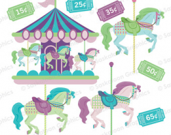 Amusement Park Clipart Horse Carousel#3026087
