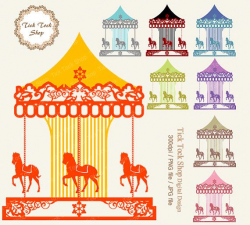 28+ Collection of Vintage Carousel Clipart | High quality, free ...