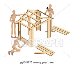Stock Illustration - Building home. Clipart gg4314276 - GoGraph