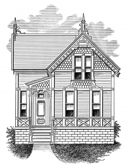 small+old+house+Victorian | ... vintage home clipart, antique house ...
