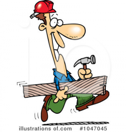 Carpenter Clipart #1047045 - Illustration by toonaday