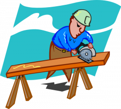 Sawing Carpenter Clip Art at Clker.com - vector clip art online ...
