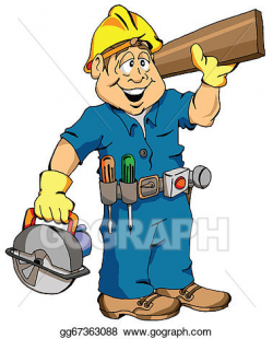 Vector Stock - The carpenter. Clipart Illustration ...