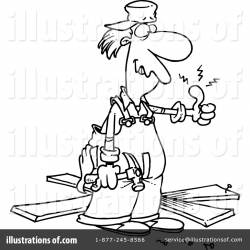 Carpenter Clipart #442091 - Illustration by toonaday