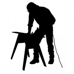Carpenter Silhouette | Awesome Silhouettes | Pinterest | Carpenter ...