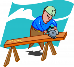 Sawing Carpenter Clipart Png - ClipartlyClipartly