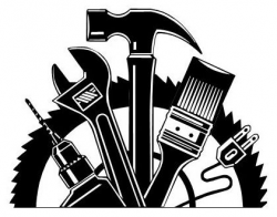 Handyman clipart black and white clipartfox | Projects to try ...