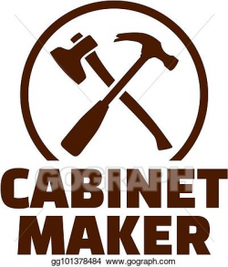 Vector Art - Cabinetmaker with crossed carpenter tools. EPS clipart ...