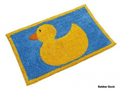 Homescapes Rubber Duck Bath Mat, 45 x 75 cm, 1400 GSM rug in 100 ...